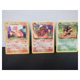 LOT OF 3 1998 POKEMON CHARMELEON, DARK CHARMELEON