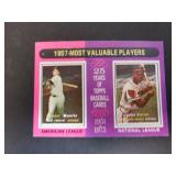 1975 TOPPS 1957 MVP #195 MICKEY MANTLE HANK AARON