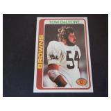 TOM DELEONE BROWNS SIGNED AUTO 1978 TOPPS #13