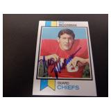 MO MOORMAN SIGNED AUTO 1973 TOPPS #84