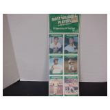 1985 TCMA BASEBALL MVP UNCUT SHEET SET OF 10