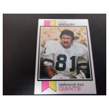 JACK GREGORY SIGNED AUTO 1973 TOPPS #490