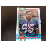 CORNELIUS BENNETT SIGNED AUTO 1989 TOPPS #208