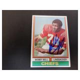 BOBBY BELL SIGNED AUTO 1974 TOPPS #59