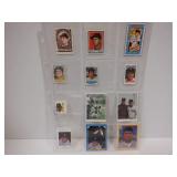 LOT OF 11 VINTAGE CARL YASTRZEMSKI STAMPS/STICKERS