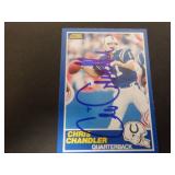 CHRIS CHANDLER SIGNED AUTO 1989 SCORE #27 RC