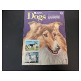 1973 GOLDEN STAMP BOOK DOGS ALL STAMPS AFFIXED