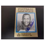 OLLIE MATSON SIGNED AUTO 1985-88 FB IMMORTALS #77
