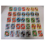 LOT OF 62 1971 TOPPS FOOTBALL GAME CARDS