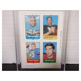 1969 TOPPS FOOTBALL 4 IN 1 GEORGE BLANDA JACK KEMP