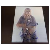 PETER MAYHEW SIGNED AUTO 8X10 CHEWBACCA STAR WARS