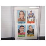 1969 TOPPS FOOTBALL 4 IN 1 BART STARR LEROY KELLY
