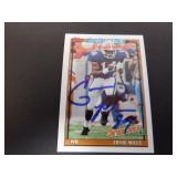 ERNIE MILLS SIGNED AUTO 1991 TOPPS #288 RC