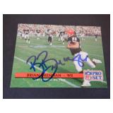 BRIAN BRENNAN BROWNS SIGNED AUTO 1992 PRO SET #137