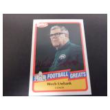 WEEB EWBANK SIGNED AUTO 1989 SWELL FB GREATS #98