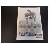 1978 WENDY'S BROWNS OLIVER DAVIS SIGNED 5X7 RARE