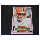MARK MILLER BROWNS SIGNED AUTO 1980 TOPPS #502