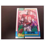 TODD MCNAIR SIGNED AUTO 1990 TOPPS #250 RC