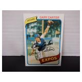 1980 TOPPS GARY CARTER SIGNED AUTO #70