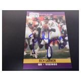 RICH GANNON SIGNED AUTO 1990 PRO SET #568 RC