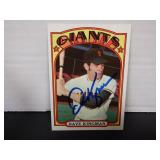 1972 TOPPS DAVE KINGMAN RC SIGNED AUTO #147