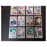 LOT OF 12 1989 TOPPS BASEBALL BLANK BACKS W/STARS