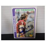 1978 TOPPS JOE THEISMANN SIGNED AUTO #416