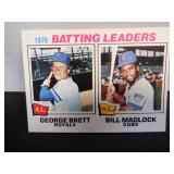 1977 O-PEE-CHEE BATTING LEADERS #1 GEORGE BRETT
