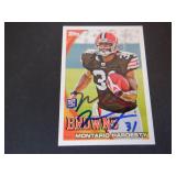 MONTARIO HARDESTY SIGNED AUTO 2010 TOPPS RC #132