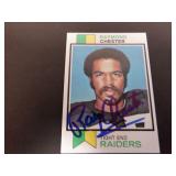 RAYMOND CHESTER SIGNED AUTO 1973 TOPPS #520