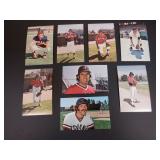 LOT OF 8 1970S CLEVELAND INDIANS PLAYER POSTCARDS