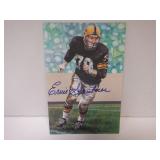 ERNIE STAUTNER SIGNED AUTO GOAL LINE ART CARD