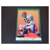 FELIX WRIGHT BROWNS SIGNED AUTO 1991 FLEER #42