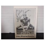 ALEX WOJCIECHOWICZ SIGNED AUTO 1977 TOUCHDOWN #20