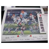SIGNED 1964 CLEVELAND BROWNS CHAMPIONSHIP PRINT