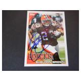 SHELDON BROWN BROWNS SIGNED AUTO 2010 TOPPS #71