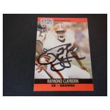 RAYMOND CLAYBORN SIGNED AUTO 1990 PRO SET #471