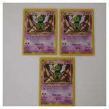 LOT X 3 POKEMON XATU 52/75 2001 WOTC