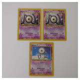 LOT X 3 POKEMON UNOWN TCG LOT ALL UNCOMMON 2001