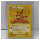 POKEMON RAICHU 29/62 RARE 2000 WOTC TCG