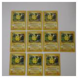 LOT X 10 POKEMON PIKACHU 60/64 1999 WOTC