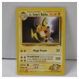 POKEMON LT. SURGE'S RAICHU 28/132 RARE WOTC TCG