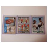 LOT OF 3 VINTAGE BASEBALL STAR CARDS