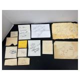 CUT SIGNATURE AUTO LOT WITH WOODY HAYES