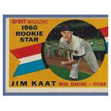 1960 Topps #136 JIM KAAT RC Washington Senators
