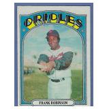 1972 Topps #100 FRANK ROBINSON Baltimore Orioles