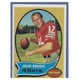 Sharp 1970 Topps #130 JOHN BRODIE SF 49ers