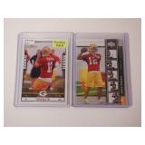 LOT OF 2 AARON RODGERS ROOKIE CARDS