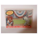 1959 TOPPS MANTLE HITS 42ND HOMER FOR CROWN #461
