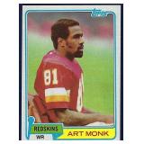 High Grade 1981 Topps #194 ART MONK RC Redskins
